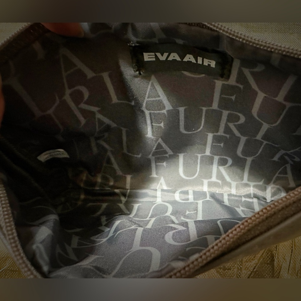 Furla Two-Tone Yellow and Gray Cosmetic Bag Furla Eva Air bag - Picture 10 of 15
